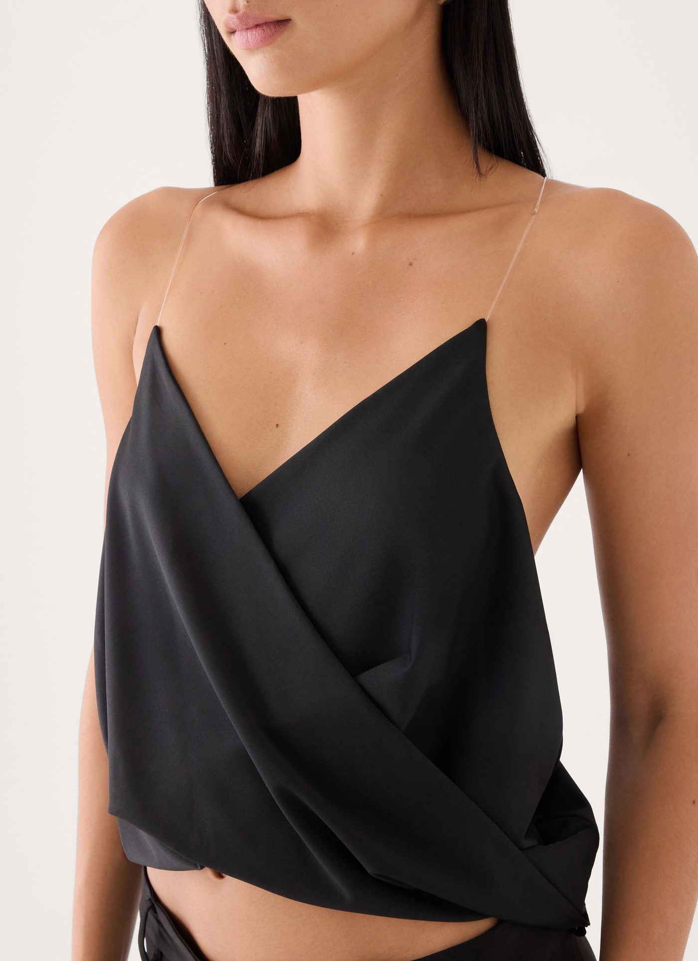 Harlow Invisible Strap Top - Black view 4