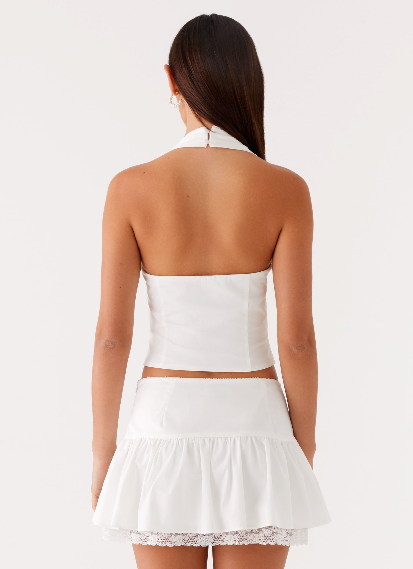 Mavis Halter Top - White view 4