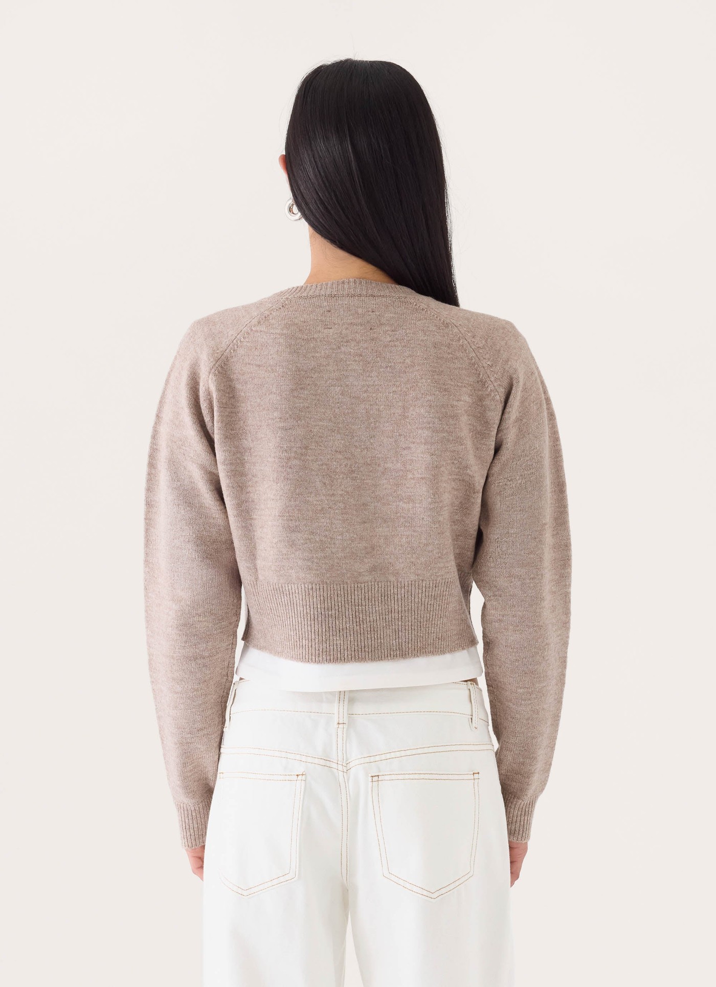 Keanne Knit Cardigan - Beige view 3