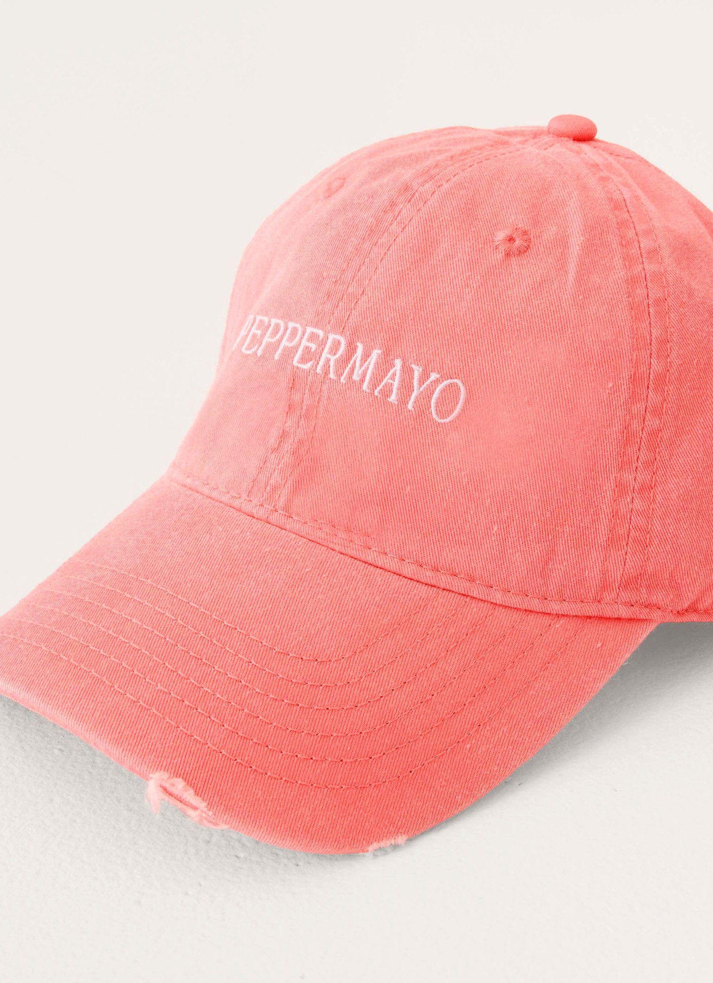 Courtside Baseball Cap - Coral view 4