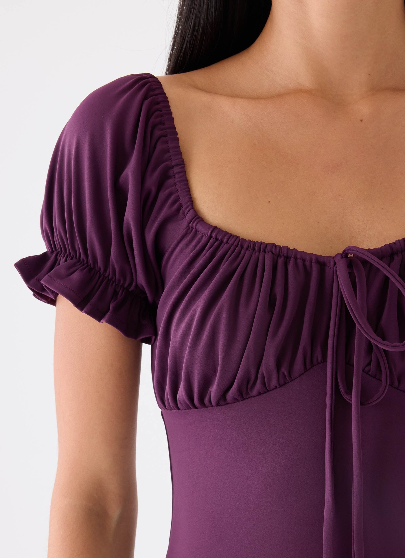 Dahli Jersey Maxi Dress - Eggplant view 4