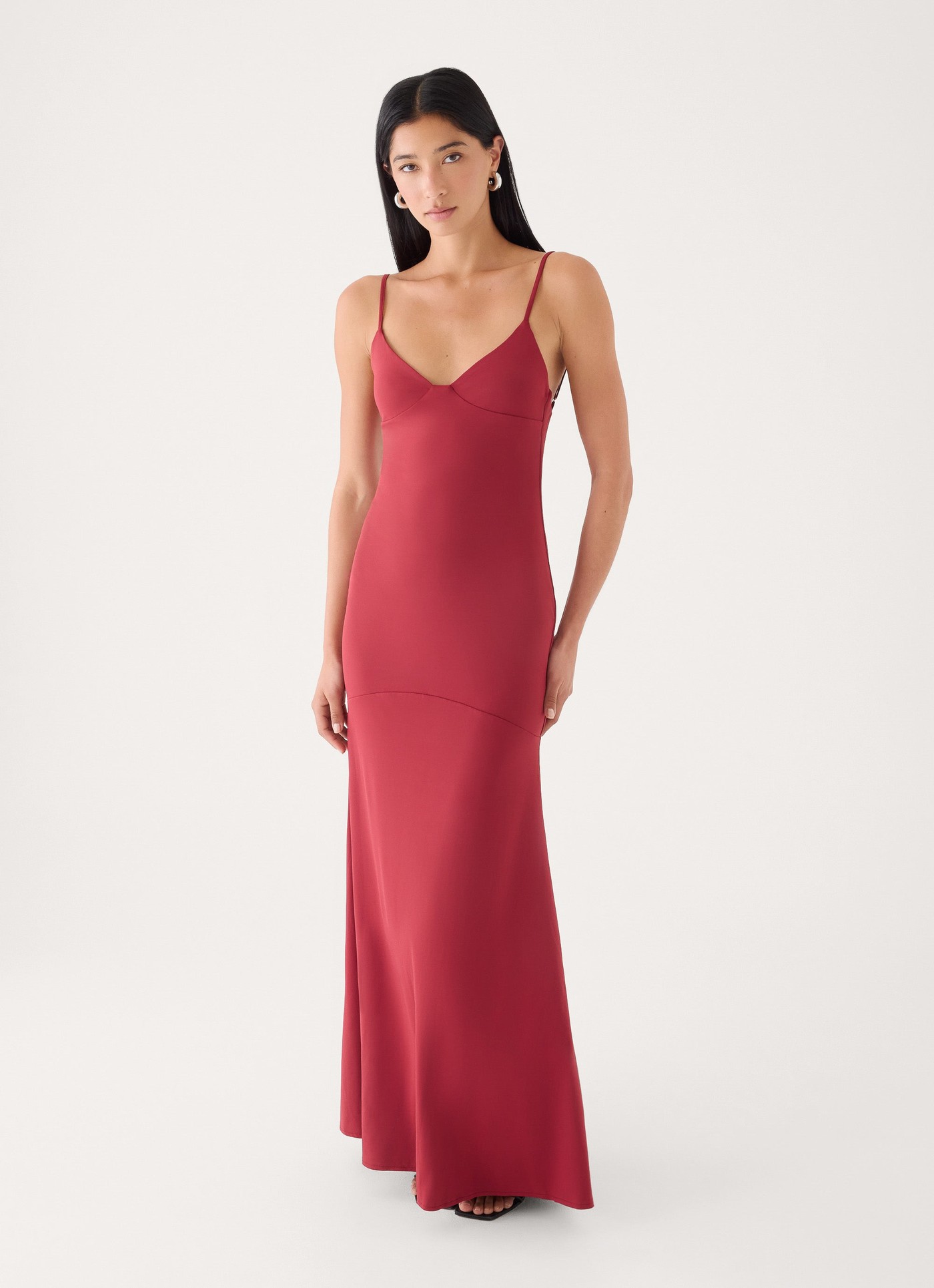 Spellbound Jersey Maxi Dress - Fire Red view 4